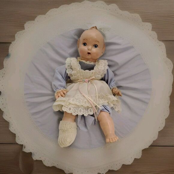 1989 Horsman 17" Vinyl "Sister" 150th Limited Ed. #1491 Doll, No Box, One Sock - Picture 1 of 14